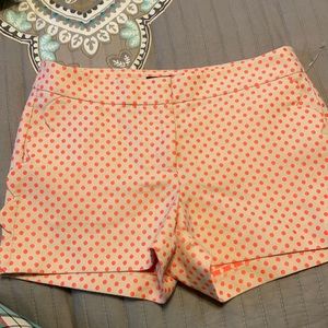 J Crew nwot shorts 00 polka dot